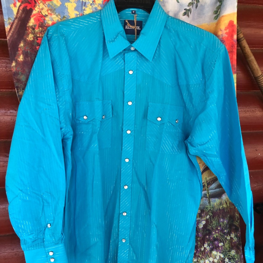 Men’s Resistol pearl snap shirt NWT